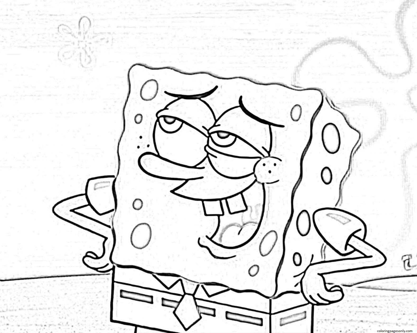 SpongeBob SquarePants 4 Coloring Pages