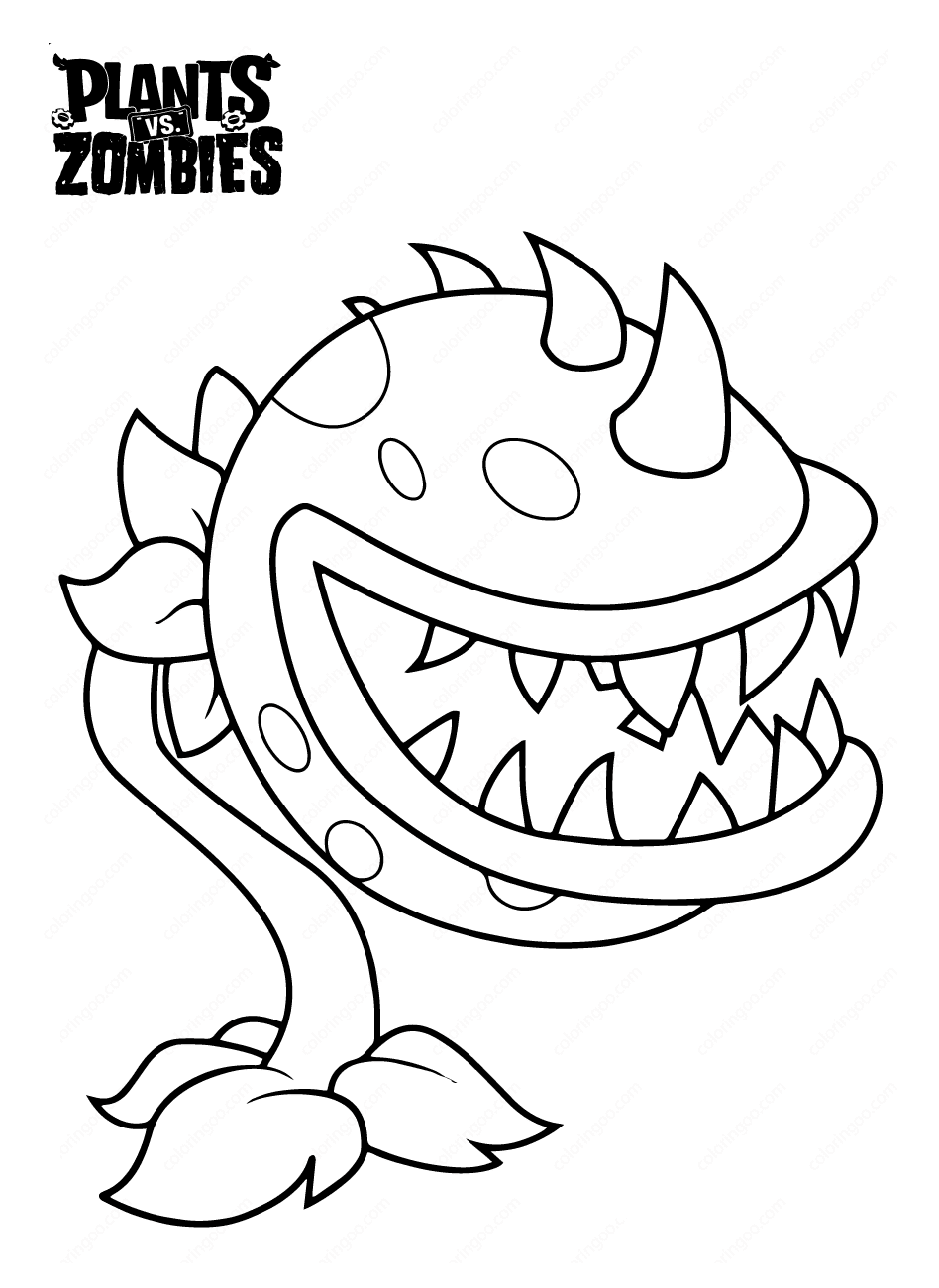 Plants vs Zombies Coloring Pages Printable for Free Download