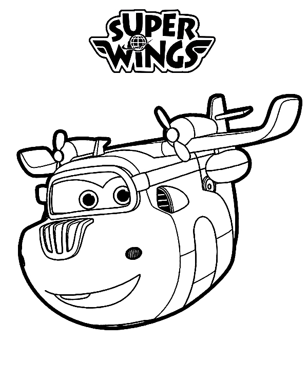 Donnie em Super Wings conhecido como gênio pode consertar qualquer coisa de Super Wings