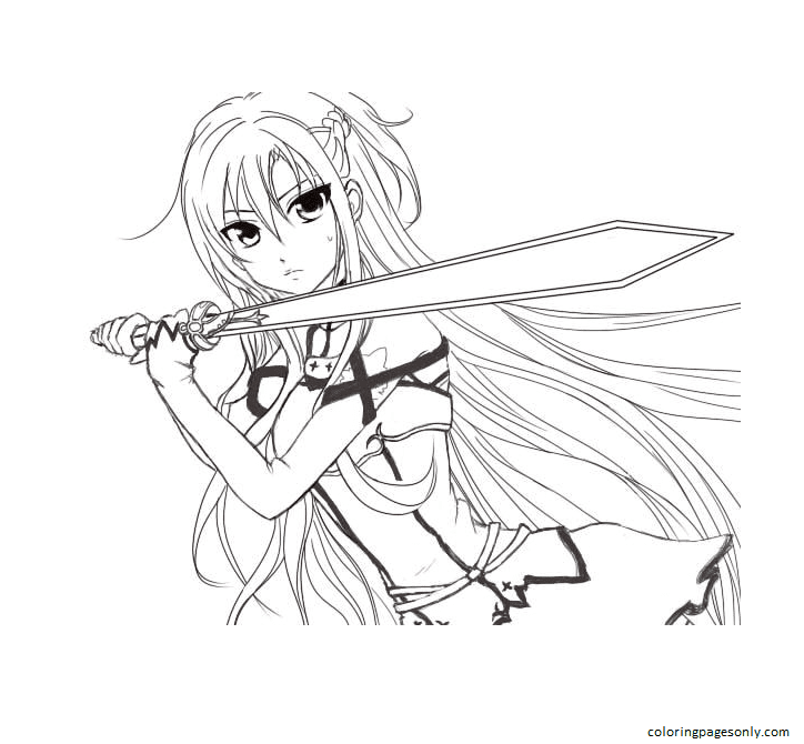 Sword Art Online Asuna من Asuna