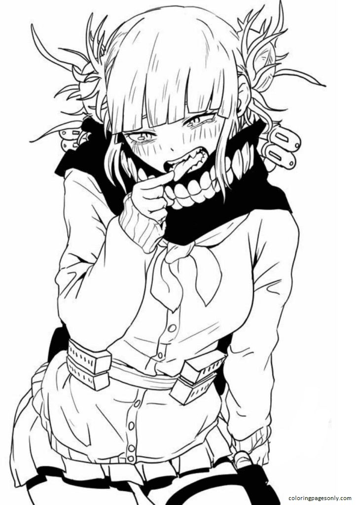 Toga Himiko Coloring Page