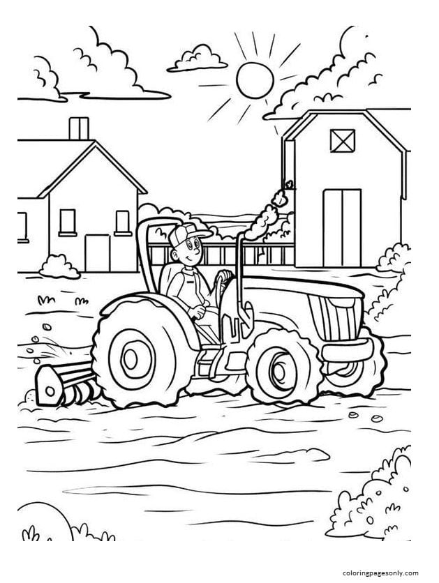 Trator Desenho Para Colorir - Ultra Coloring Pages