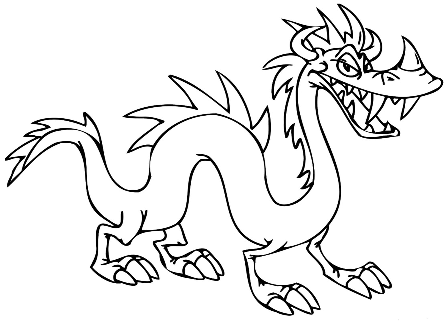 Tricky Dragon Coloring Pages
