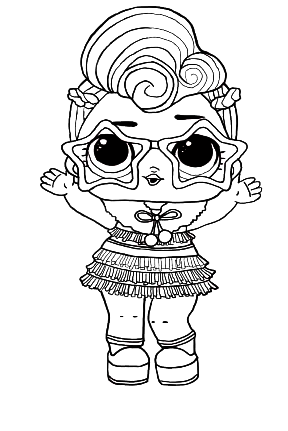 Lol Suprise Doll Nyeqt Coloring Pages