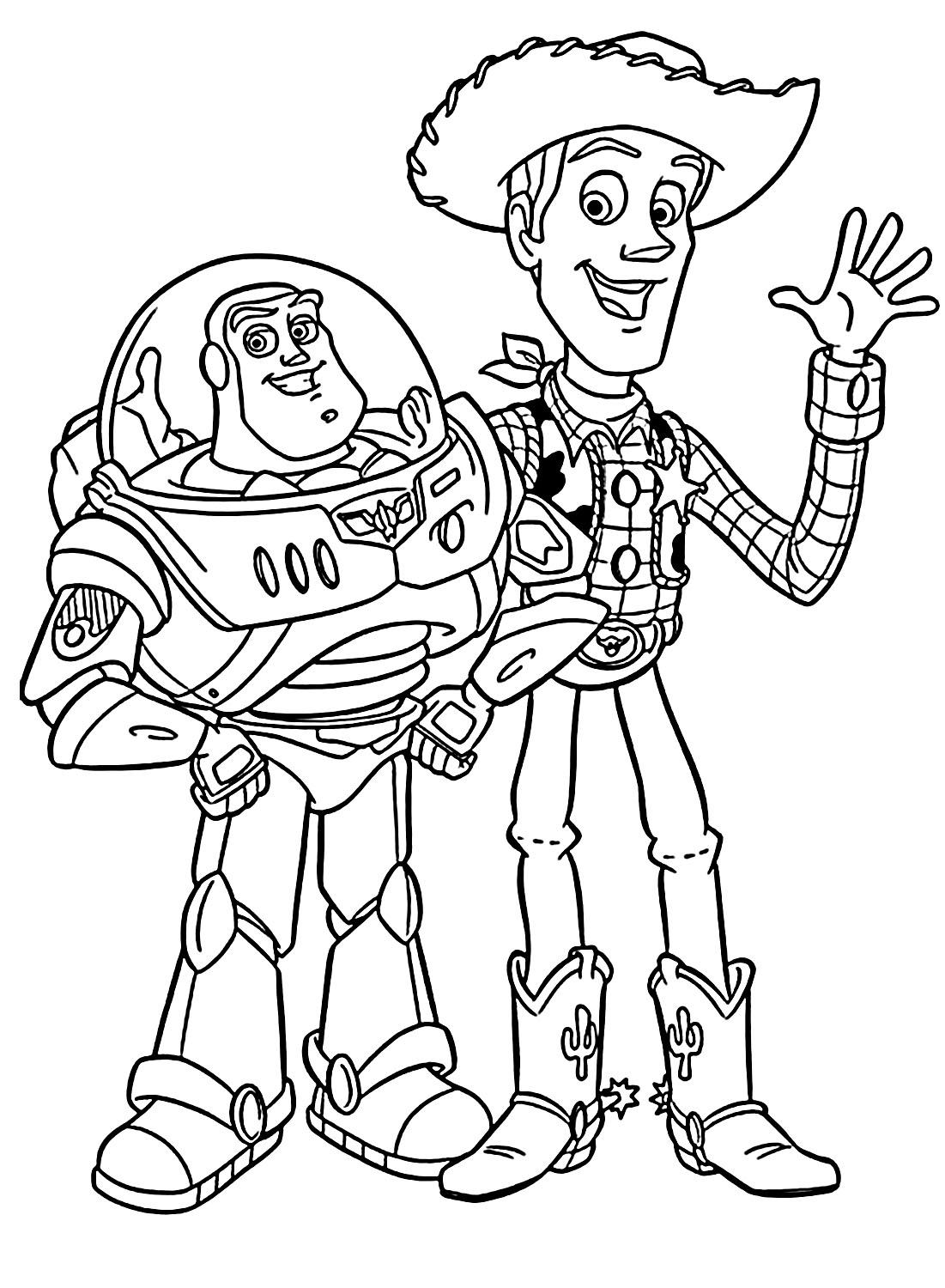 Woody and Buzz from Buzz Lightyear
