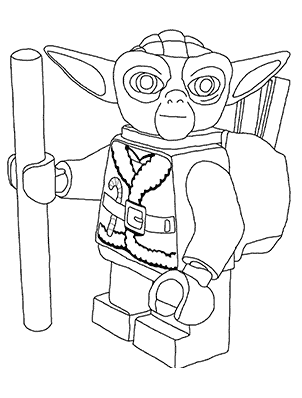Yoda Lego Coloring Pages