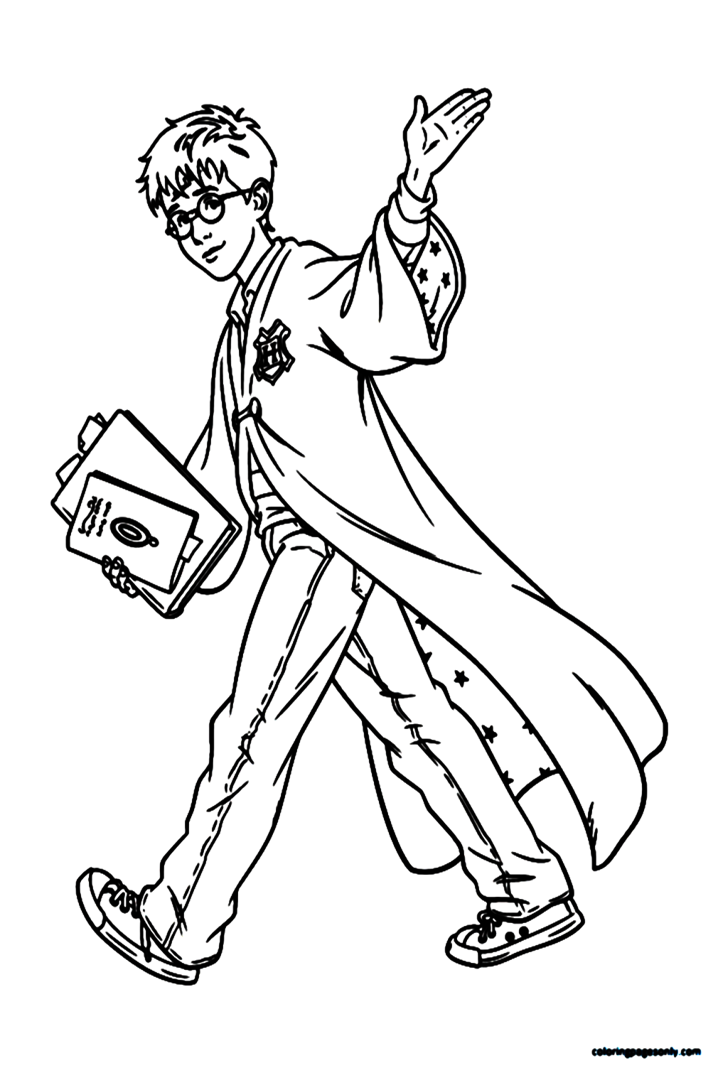 Young Harry Potter at School Coloring Pages