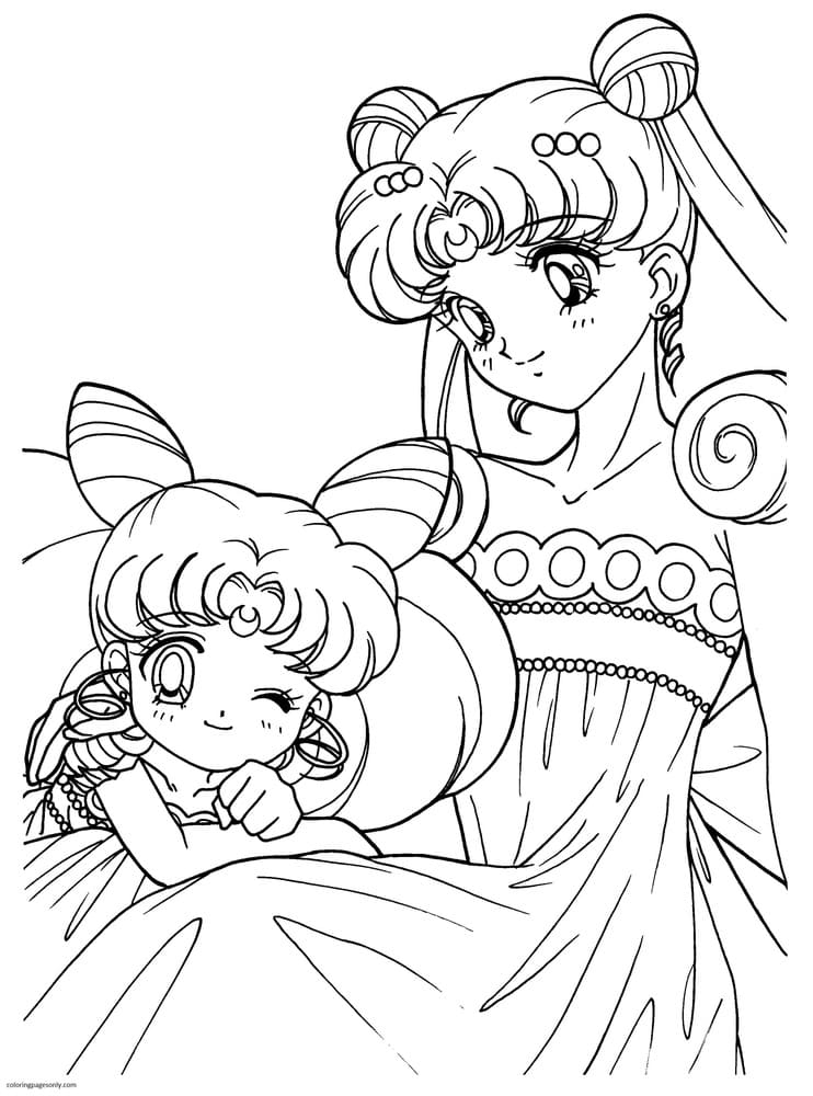 Sailor moon stars Coloring Pages - Sailor Moon Coloring Pages