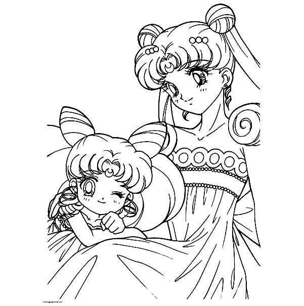 Anime Sailor Moon Kleurplaat