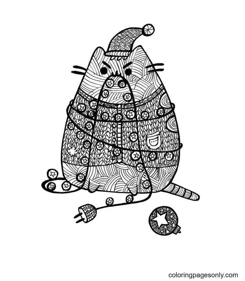 Antistress Pusheen Coloring Pages