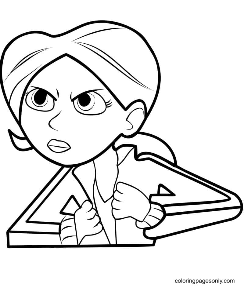 Aviva Corcovado Angry Coloring Page