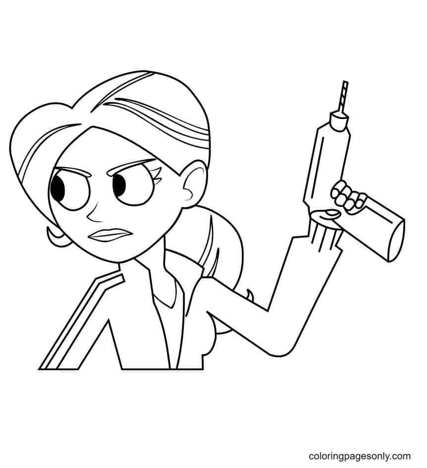 Aviva Corcovado with Gun Coloring Pages
