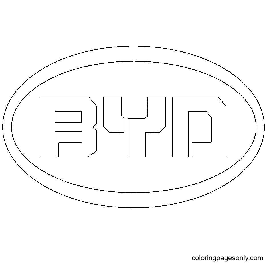 BYD Logo Coloring Pages