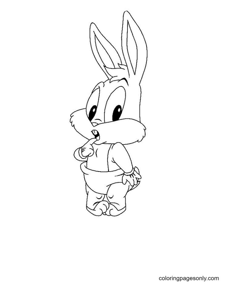 Baby Bunnies Coloring Pages