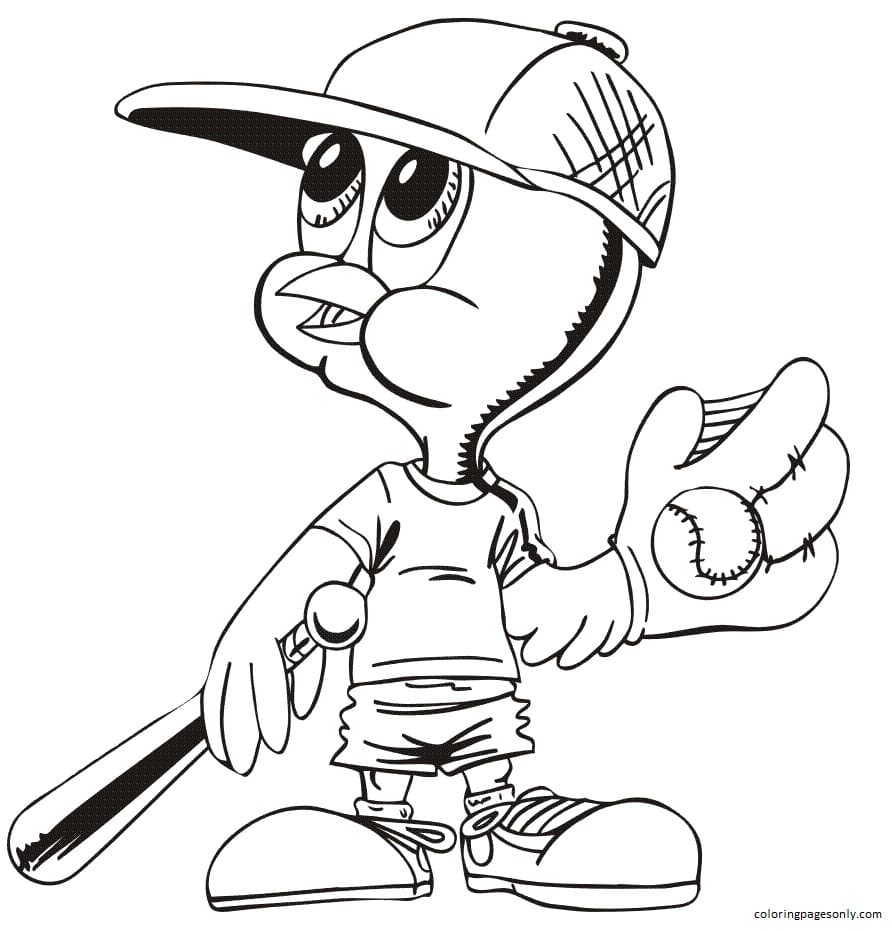 Baseball 1 Coloring Pages
