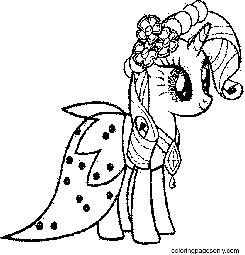 my little pony sweetie belle coloring page