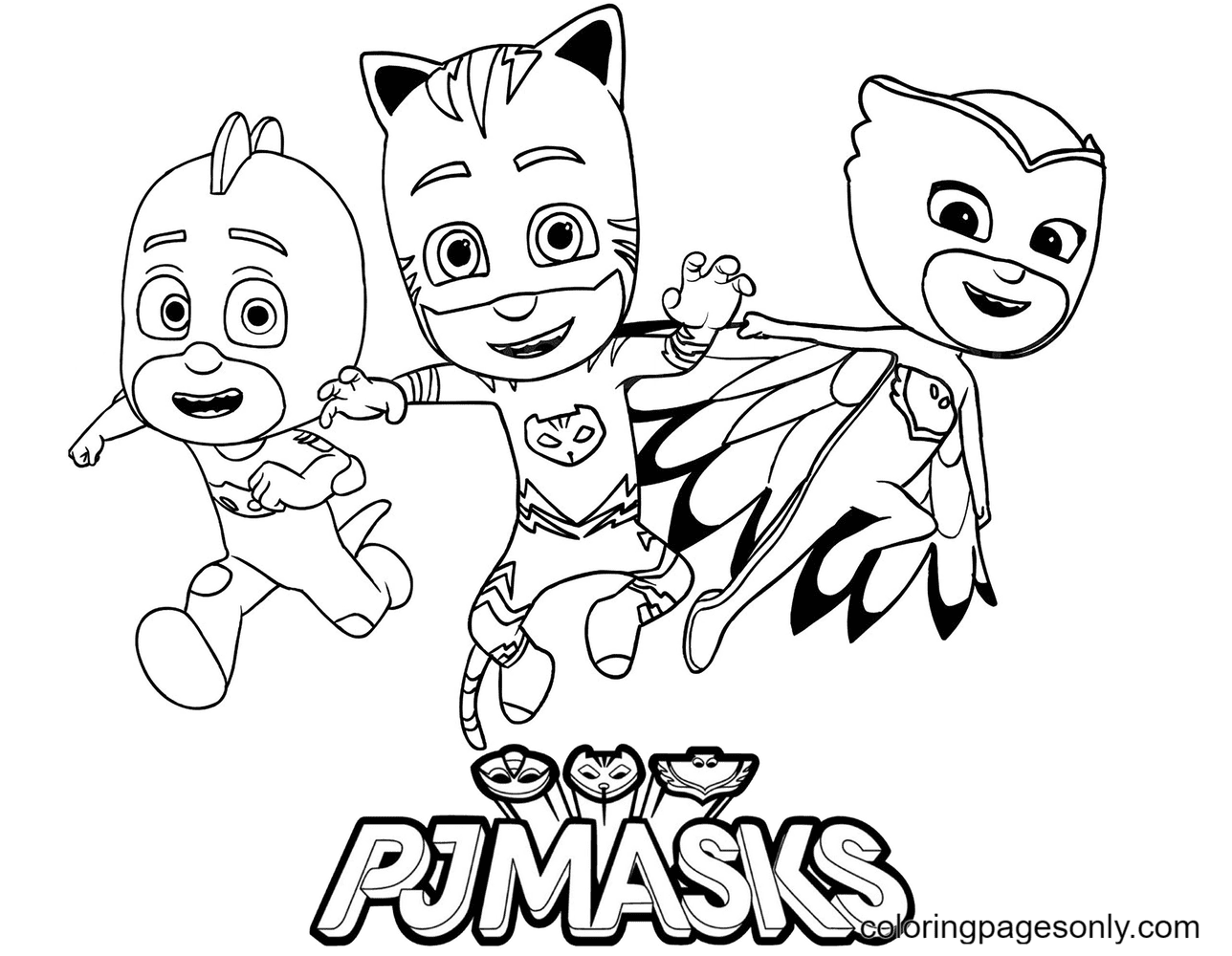 Beautiful PJ Masks Coloring Pages