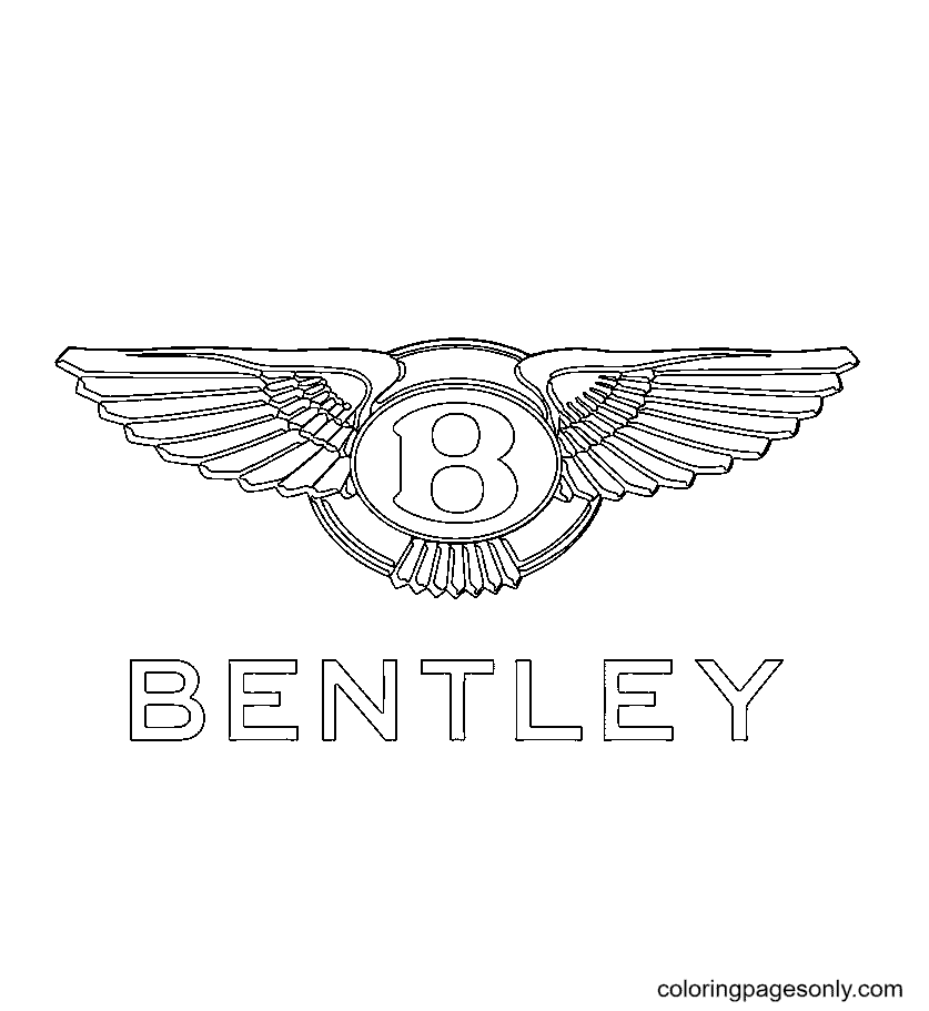 Логотип Bentley из логотипа автомобиля