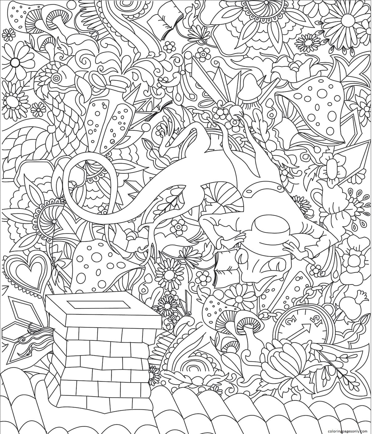 Bill the Lizard Pops Coloring Page