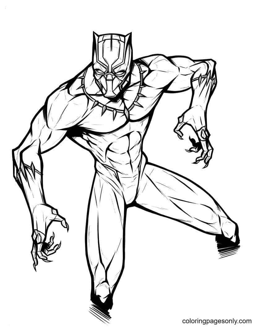 Black Panther Marvel Printable Coloring Pages Black Panther Coloring Pages Coloring Pages 