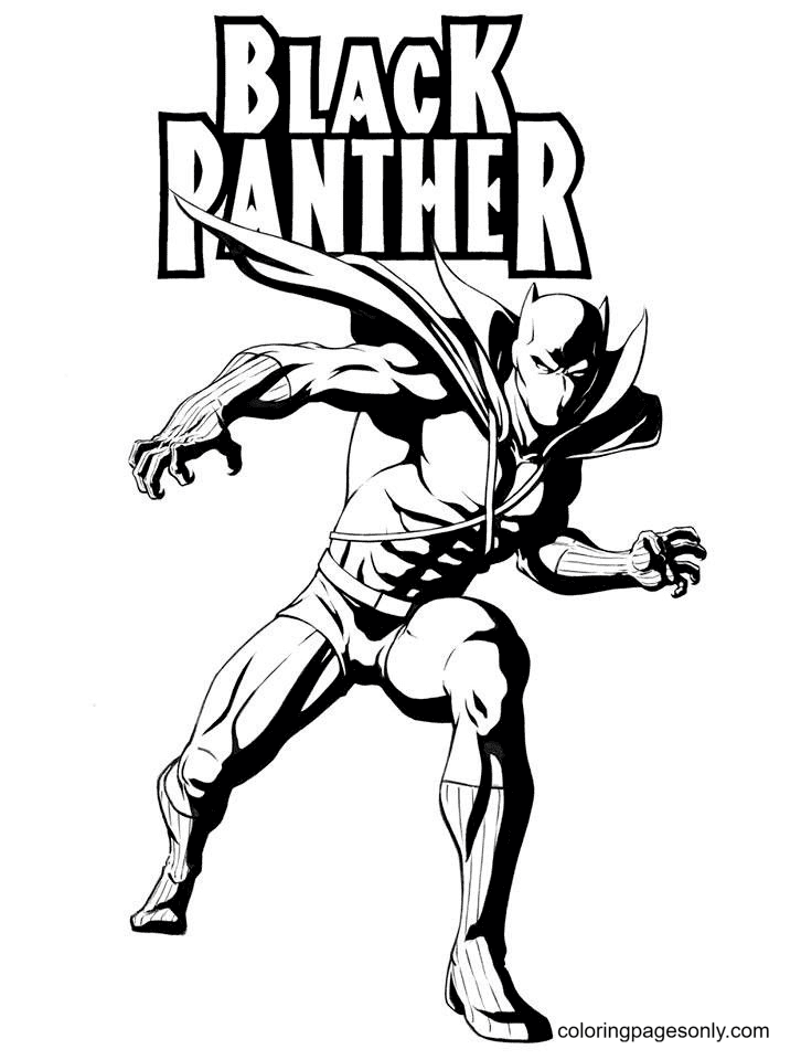 20 Black Panther Coloring ChinokudzaLeene