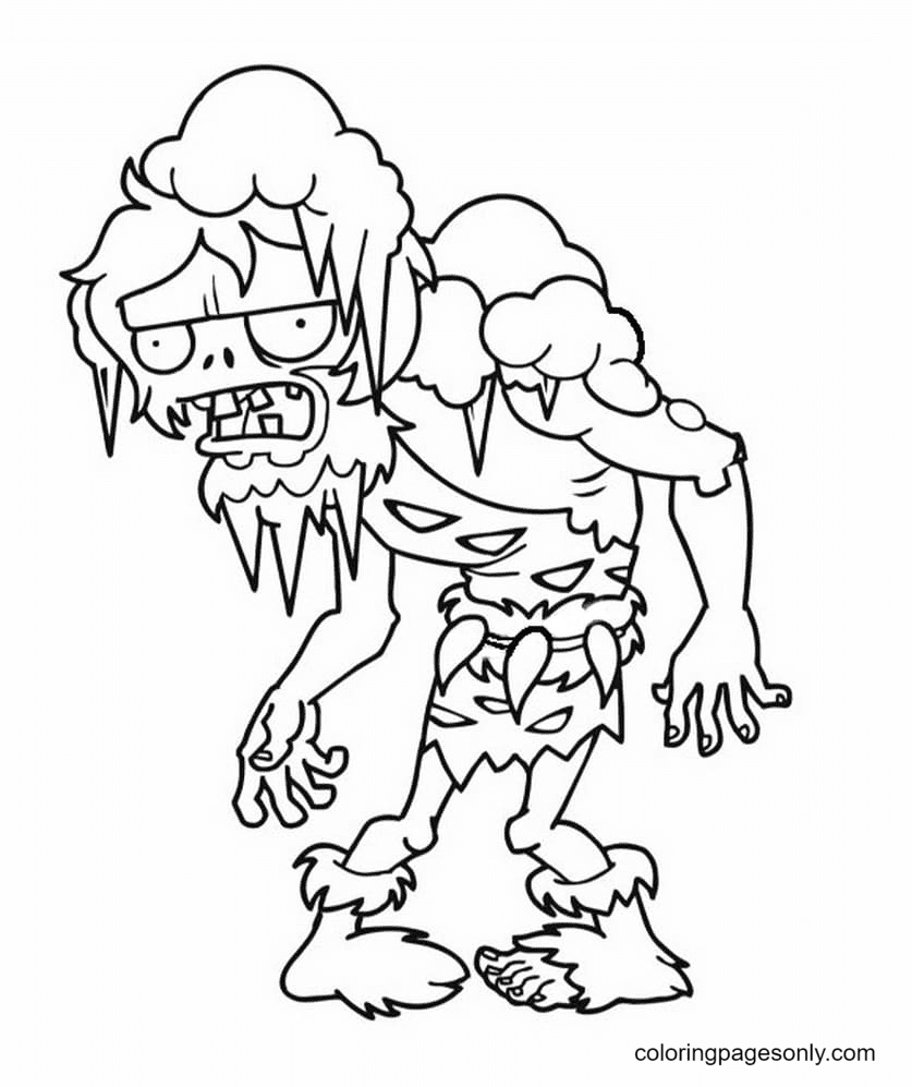Brain Freeze Coloring Pages