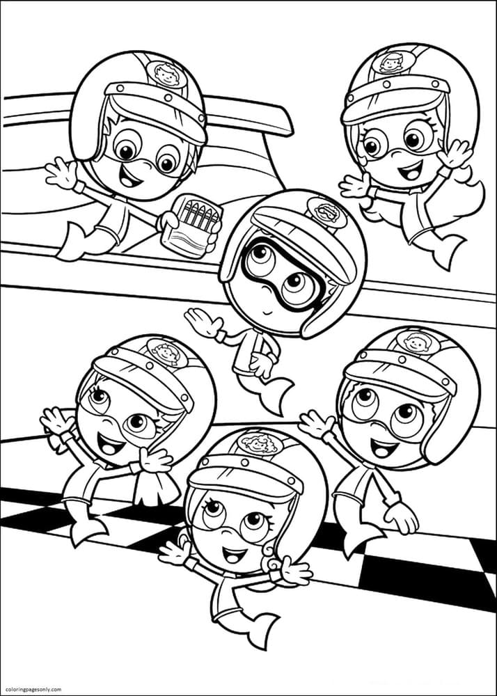 Bubble Guppies 2 Coloring Page