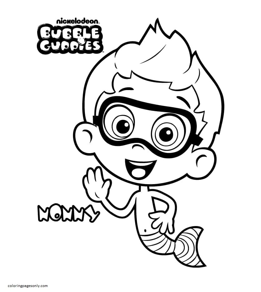 Bubble Guppies Nonny Coloring Page