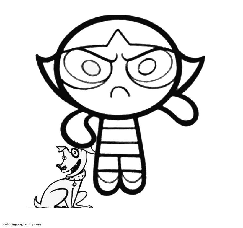 Buttercup from PPG Coloring Pages