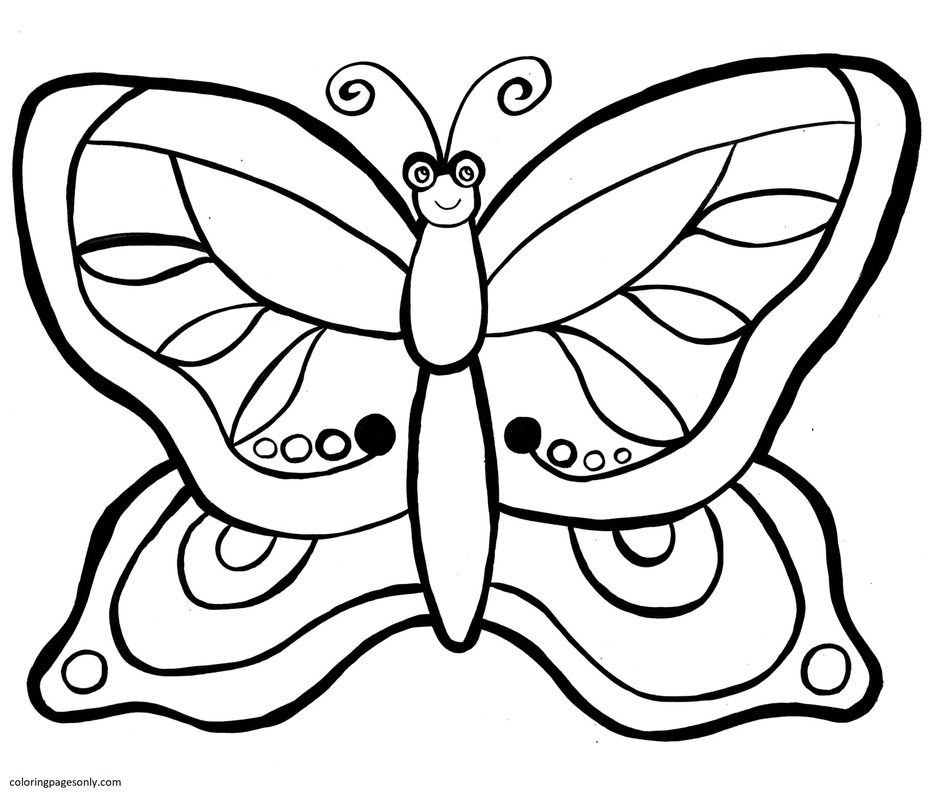 Butterfly 1 Coloring Page