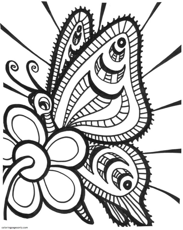Butterfly 25 Coloring Page