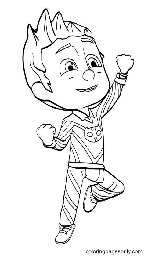 Catboy from PJ Masks Coloring Pages