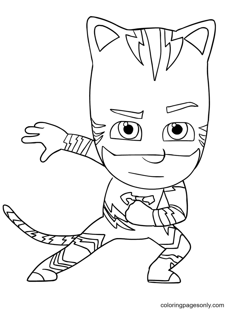 Catboy Coloring Pages