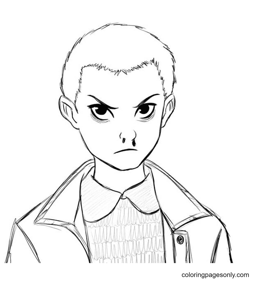 Characters Eleven Coloring Page