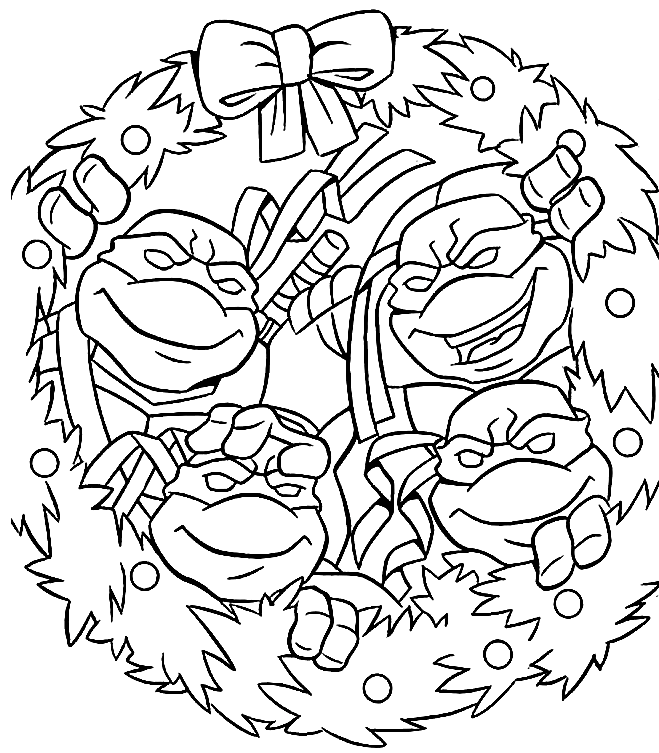 Weihnachts-Ninja-Schildkröte von Ninja Turtles