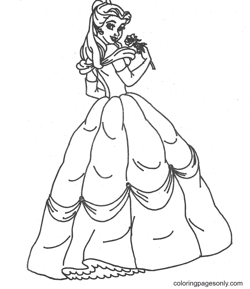 Cinderella Beautiful Coloring Pages