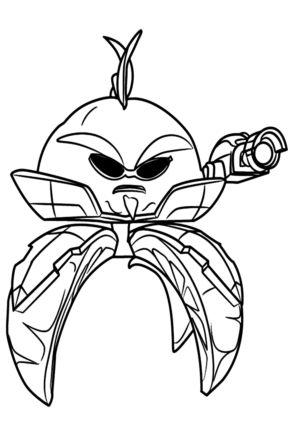 Citron From Plants Vs Zombies Coloring Pages