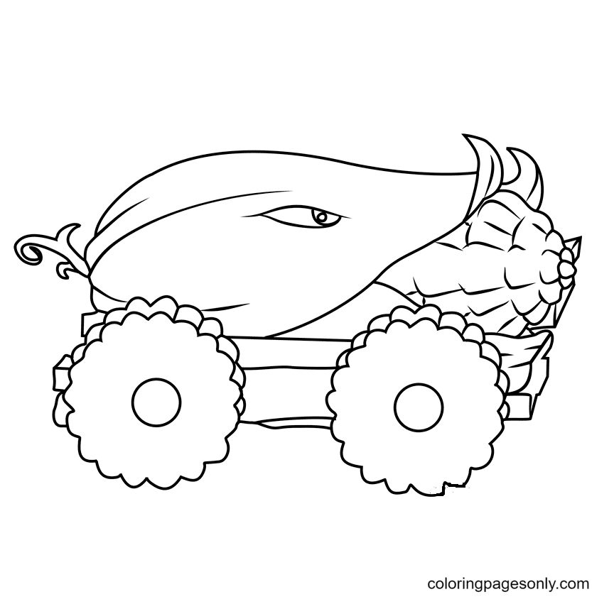 Cob Cannon Coloring Page