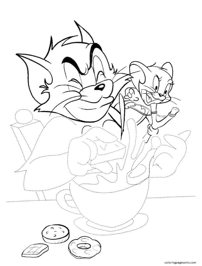 Cooking Breakfast Coloring Page