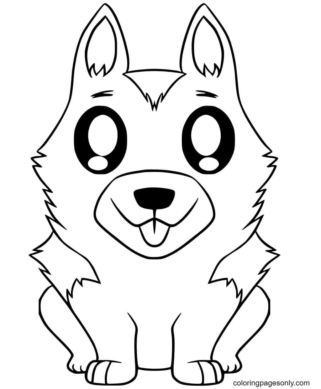 Cute German Shepherd Coloring Pages Coloring Pages