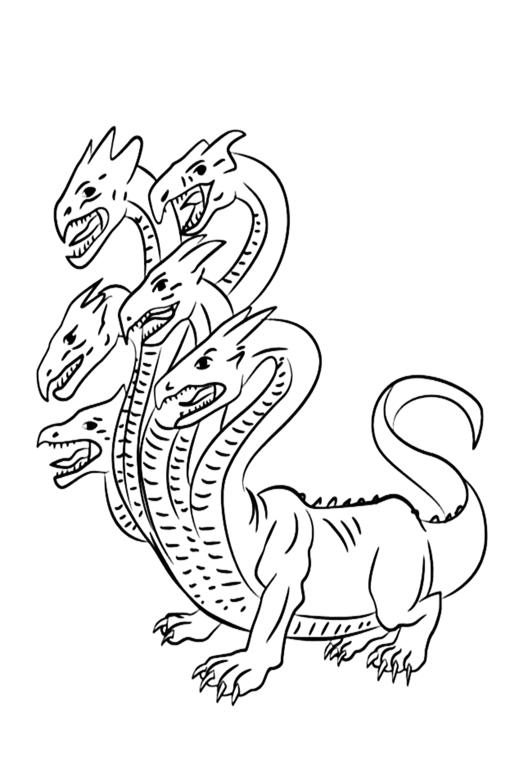 Cute Hydra Coloring Pages