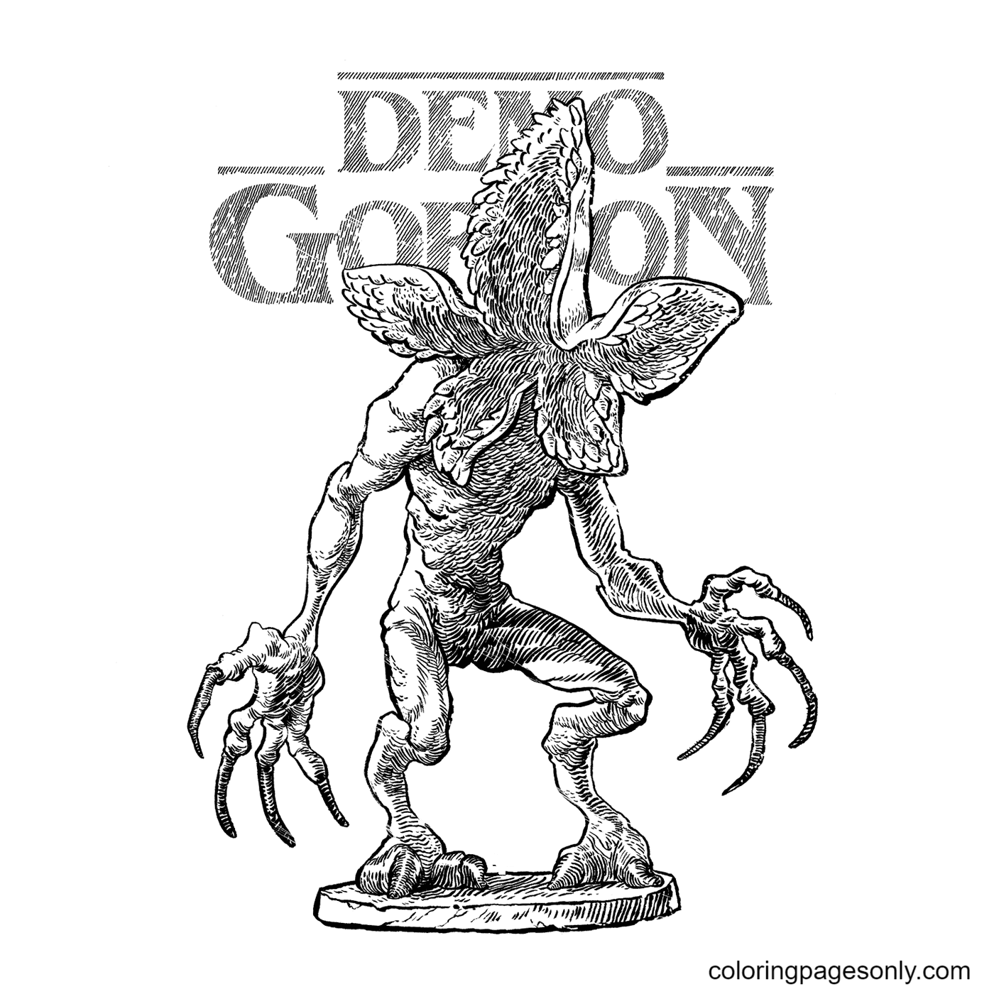 Demogorgon Monster Coloring Pages