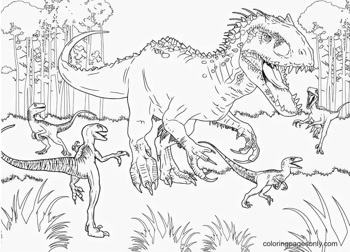 150 Desenhos de T-Rex para Colorir e Imprimir