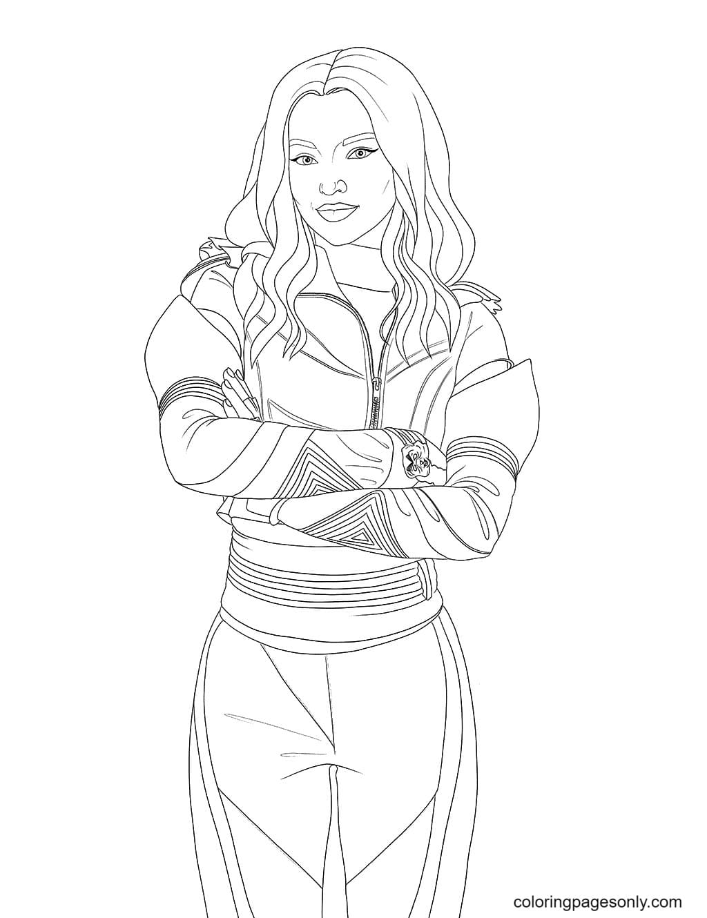 Descendents Characters Mal Coloring Pages Mal And Evie Coloring Pages 