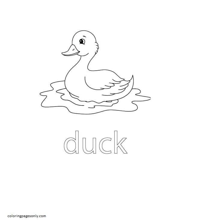 Duck Farm Coloring Page - Free Printable Coloring Pages