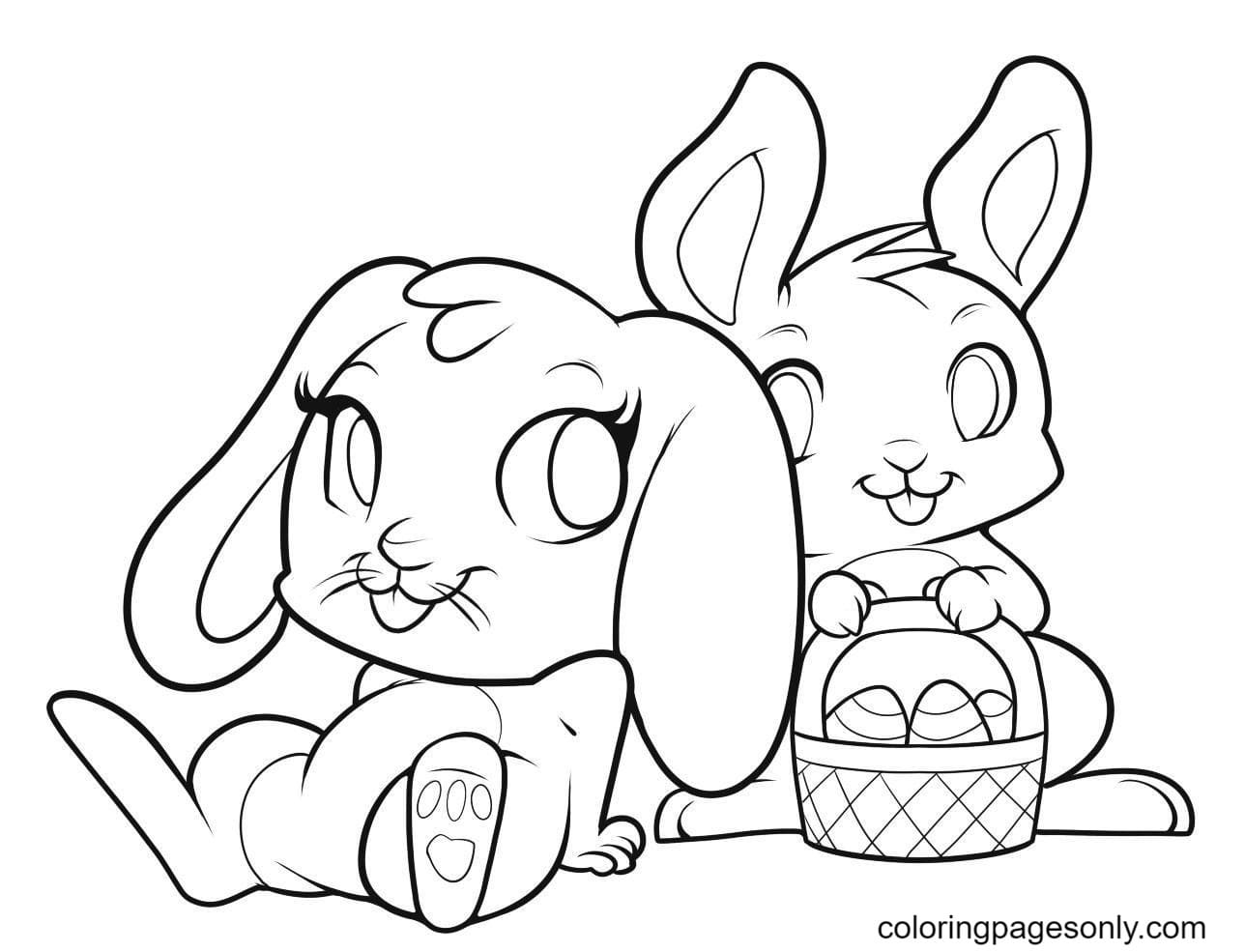 复活节兔子 可爱的兔子 来自可爱的兔子