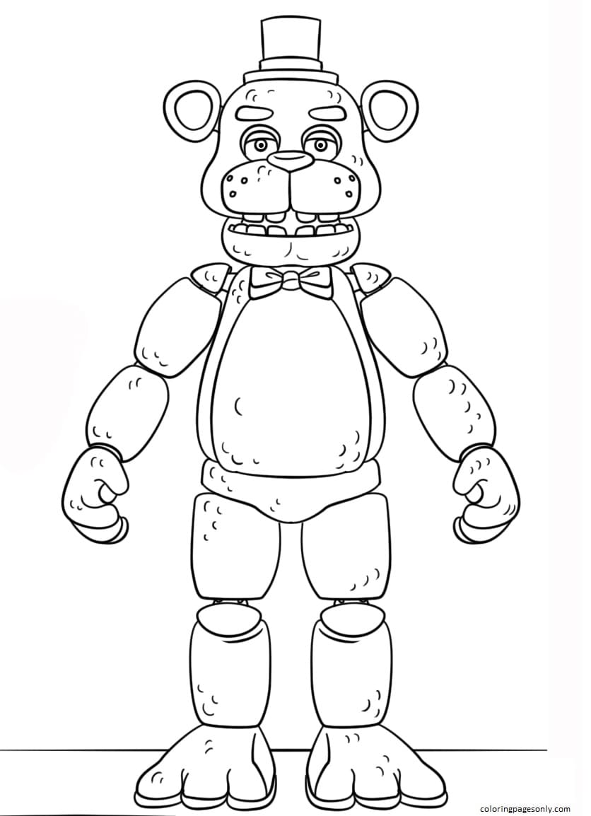 Giocattolo FNAF Golden Freddy da Five Nights At Freddy's 2