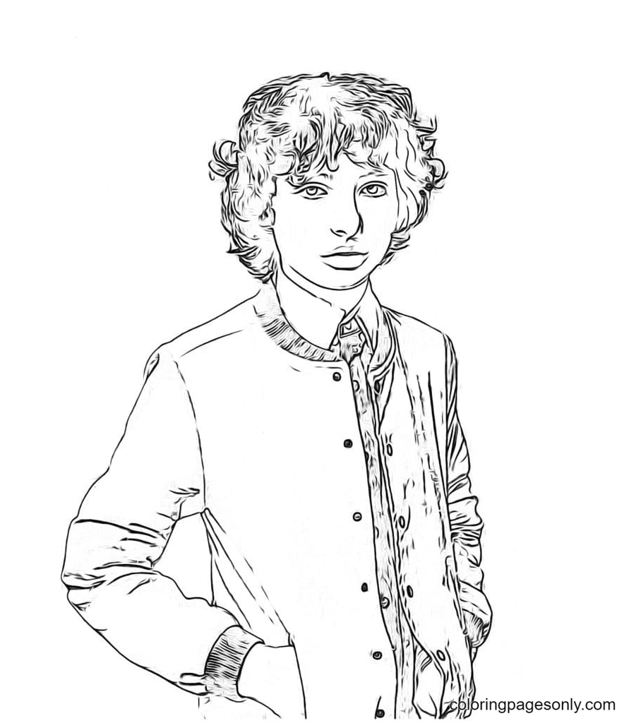 Finn Wolfard - Mike Wheeler Coloring Pages