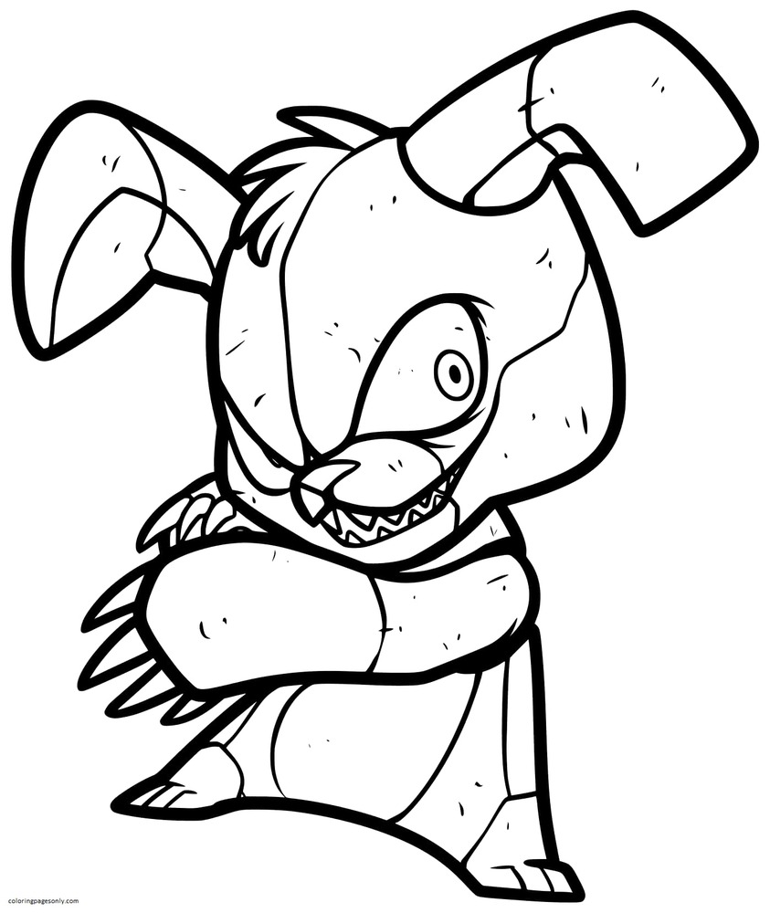 Five Nights At Freddy s Bonnie Coloring Pages Five Nights At Freddy s Coloring Pages 