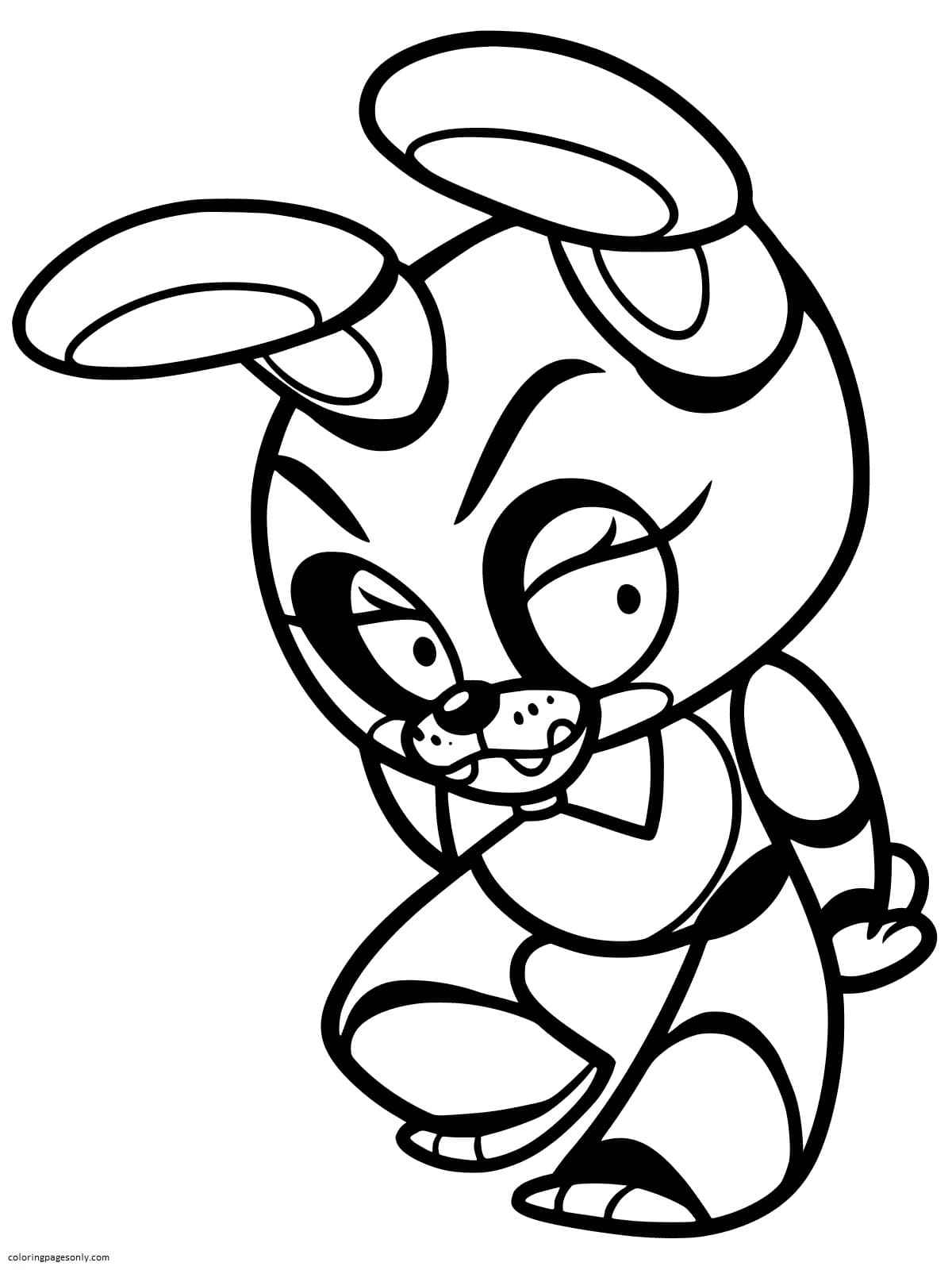 Five Nights at Freddy’s Toy Bonnie Coloring Page